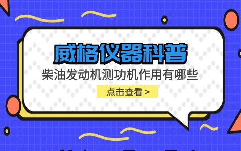 威格儀器-柴油發(fā)動機測功機作用有哪些插圖 威格儀器-柴油發(fā)動機測功機作用有哪些插圖